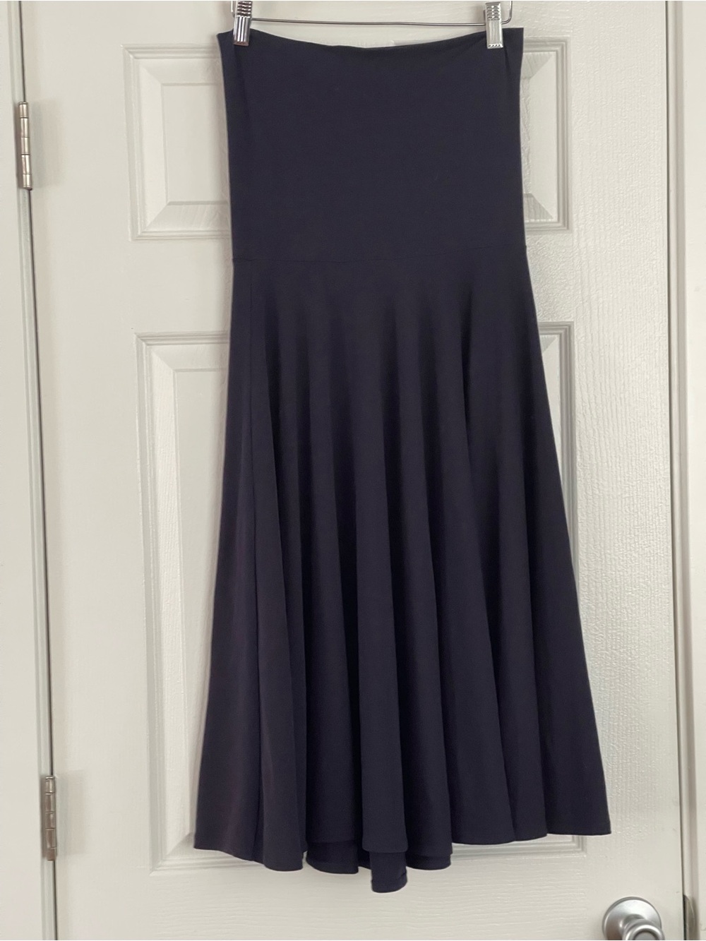 J. Crew Navy Casual Midi Skirt
